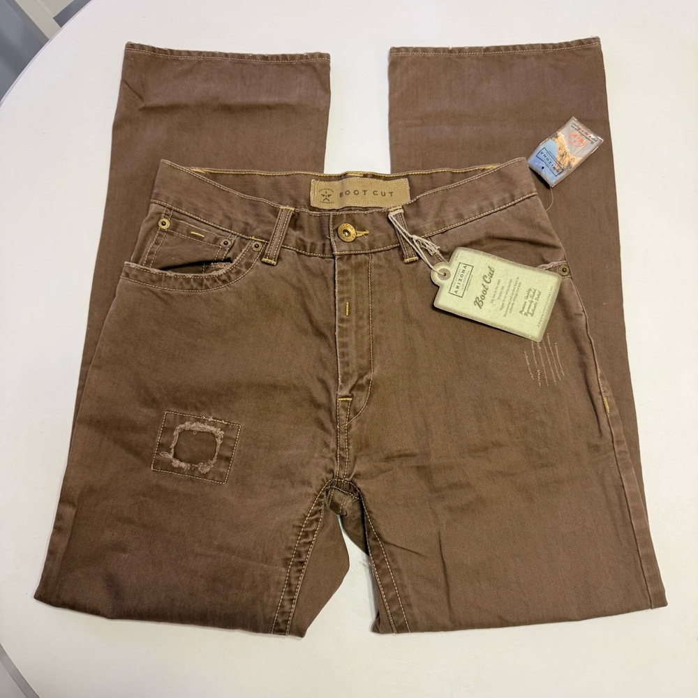 NWT Arizona Mens Jean Pants Rusty Brown
Color 32x30